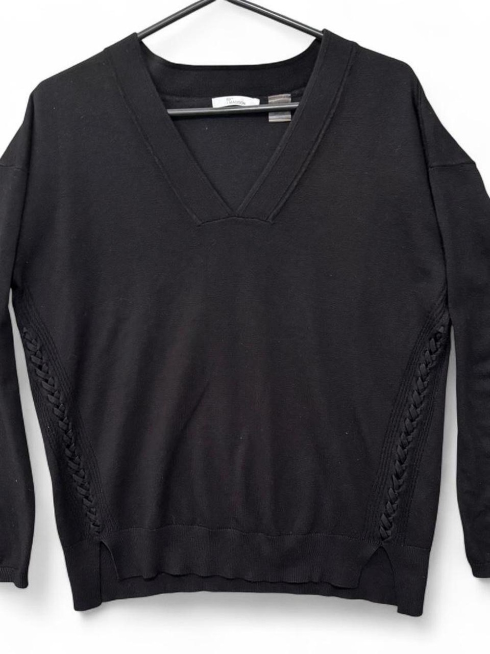 89th & Madison Black Knit Top Size Large. Super soft fabric